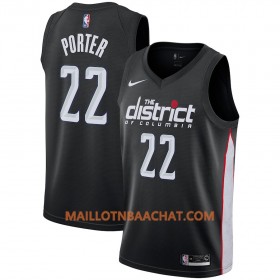 Maillot NBA Washington Wizards Otto Porter  22 2018-19 Nike City Edition Noir Swingman - Homme